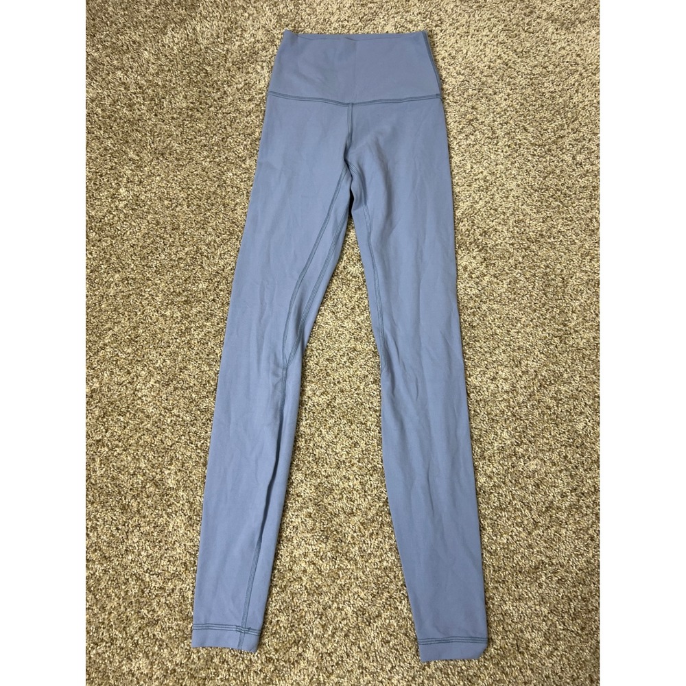 Lululemon Align High-Rise Pant 26" Nulu Leggings Light Blue Purple Yoga Pants